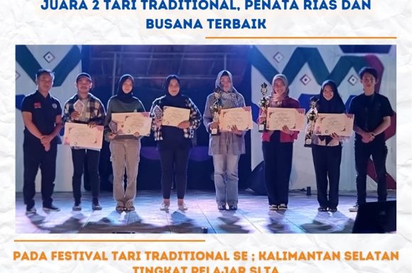 Festival Tari Traditional Se-Kalimantan Selatan Tingkat Pelajar SLTA, Dalam Rangka Memperingati Hari Jadi ARTPEDIA yang Ke-X